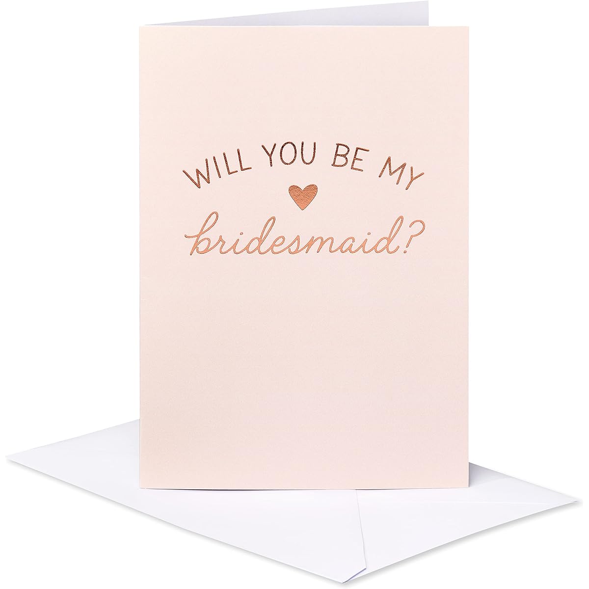 American Greetings Blank Will You Be My Bridesmaid Card (Red Heart)