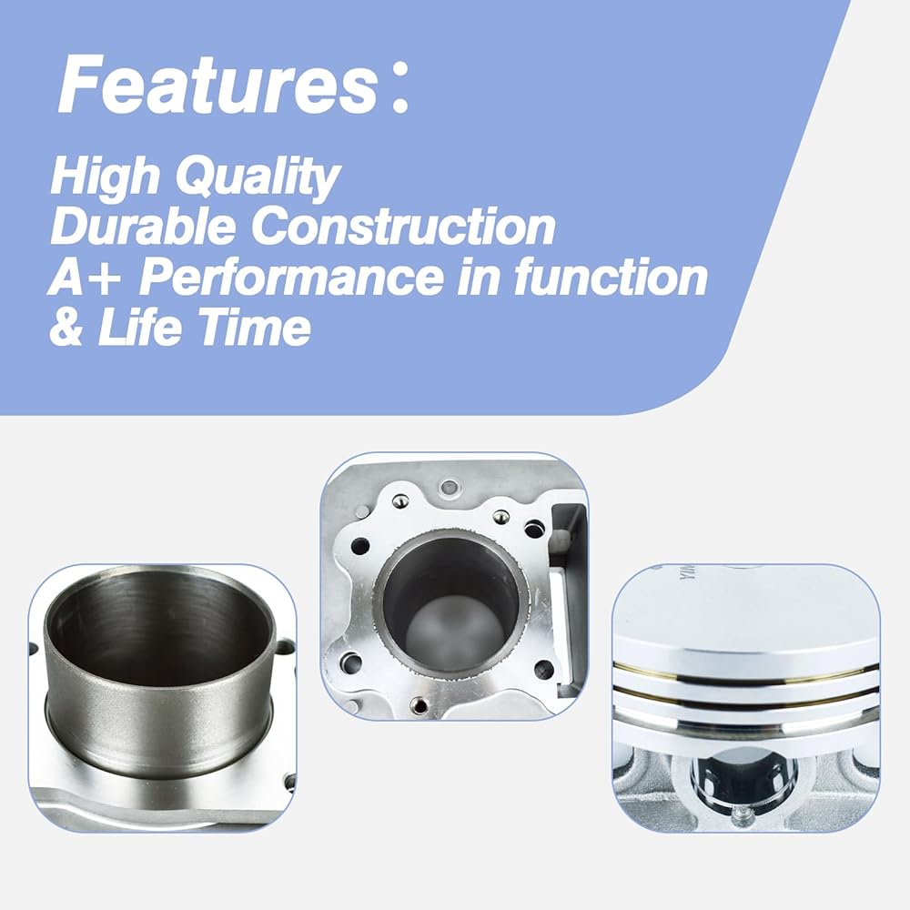 Cylinder Piston Kit Top End Repair Kit Compatible with Honda TRX300 TRX 300 Fourtrax FW 4x4 2x4 4 Wheel 1988-2000 Rebuild Kit