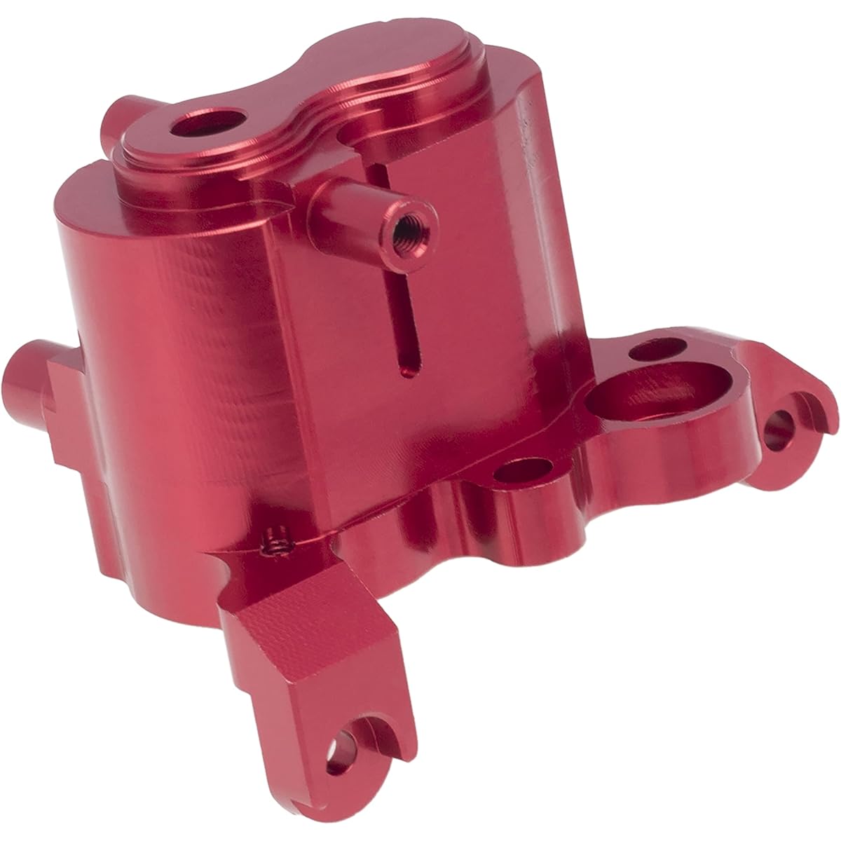 DKKY Metal Central Gearbox Shell Motor Mount Housing Case for TRAXXAS TRX4 RC Crawler (Red)