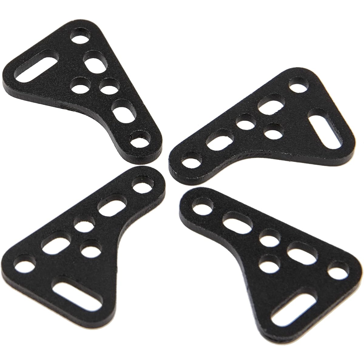 Metal Double Shock Absorber Bracket Damper Mount Stand Compatible with Axial SCX10 TRX4 TRX6 D90 90046 90047 1/8 1/10 RC Crawler Car (Black)