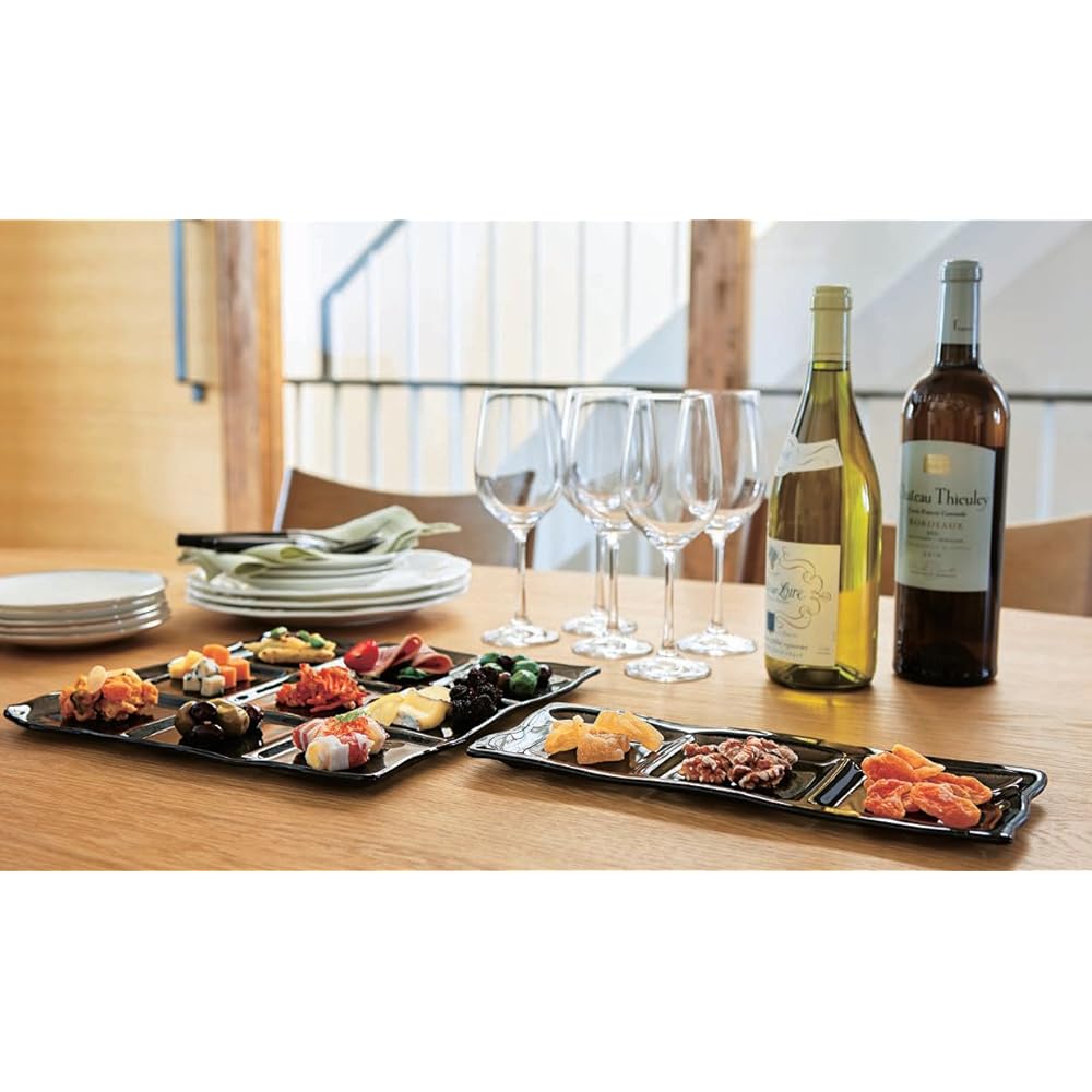 Adelia Glass Plate Black Maximum 29 x 29 x Height 1cm Kuvarita Square Plate Rectangle H-3829