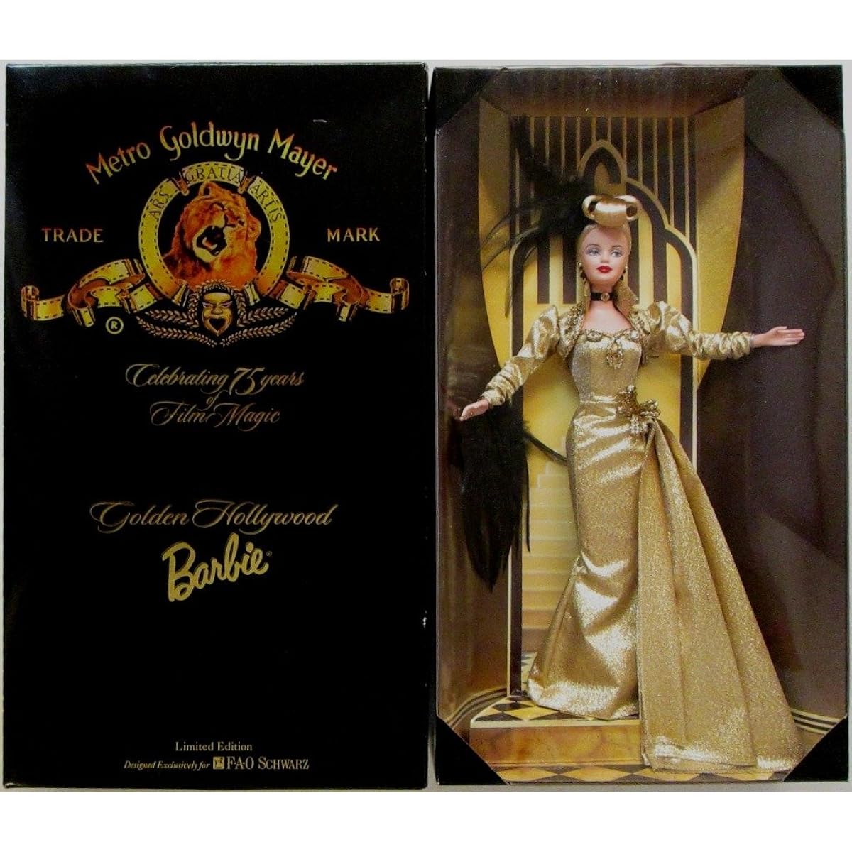 Mattel Barbie Hollywood FAO SCHWARZ Golden