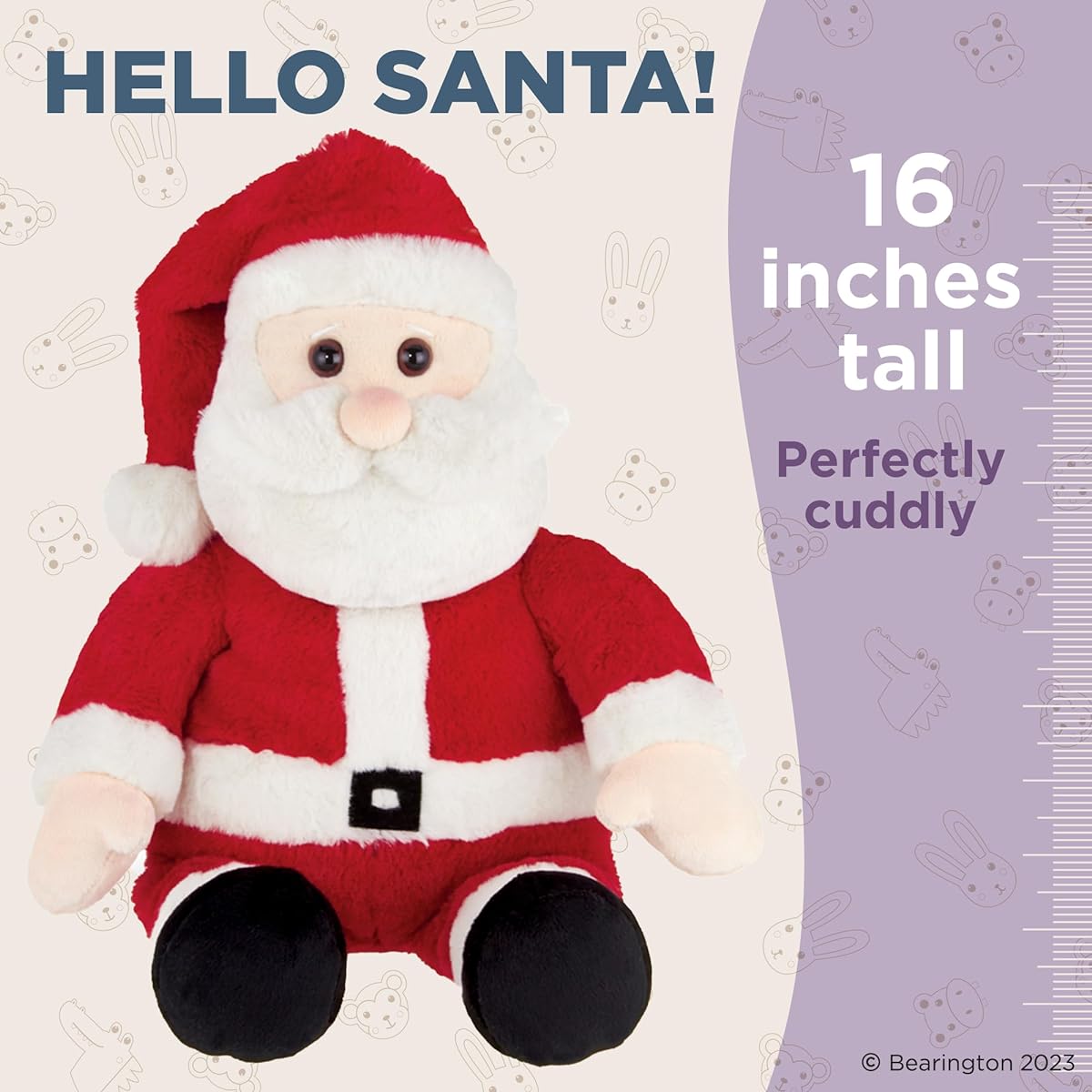 Bearington Kringle Christmas Plush Santa Claus 16"