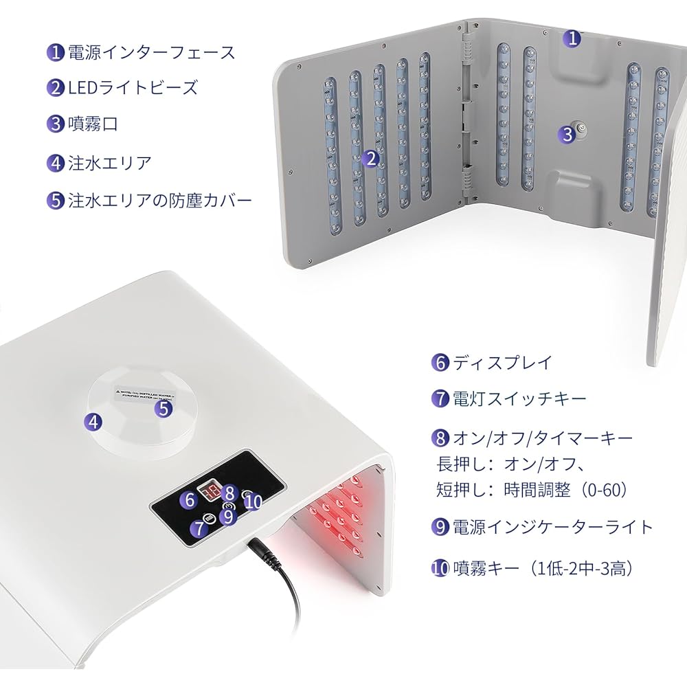 LIARTY 7 Color LED Care Machine Perfect Gift for Friends Family Mother Comes with Japanese Instruction Manual