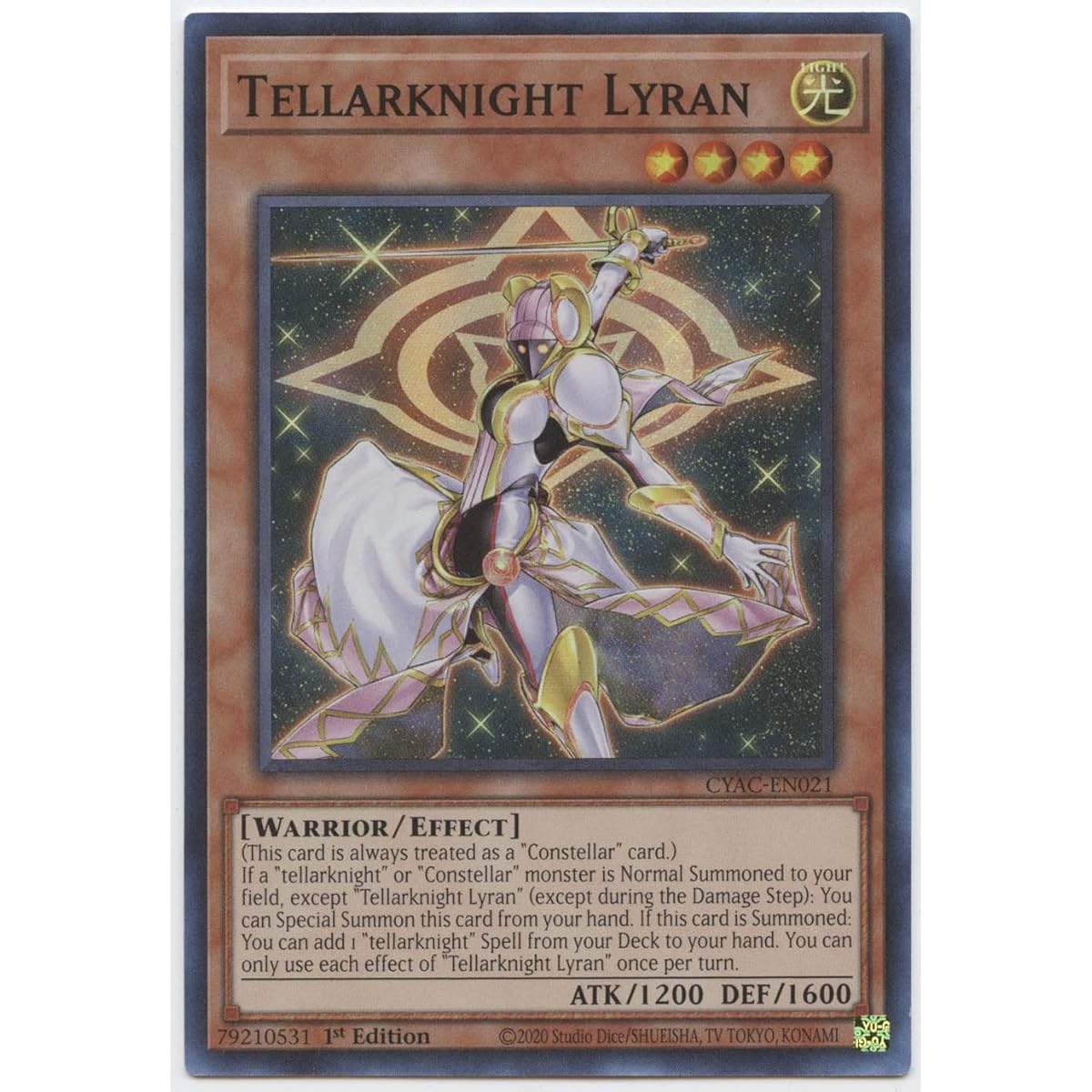 Terrorknight Lyran - CYAC-EN021 - Super Rare - 1st Edition.