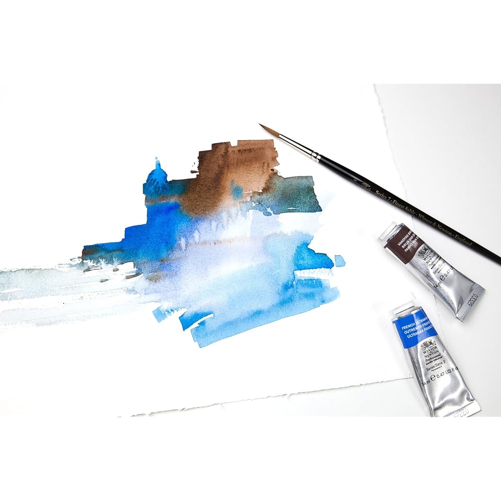 Winsor & Newton Professional Watercolor Paper Block Bright Natural White Fine 300g 17.8×25.4cm 20 Sheets 19102005