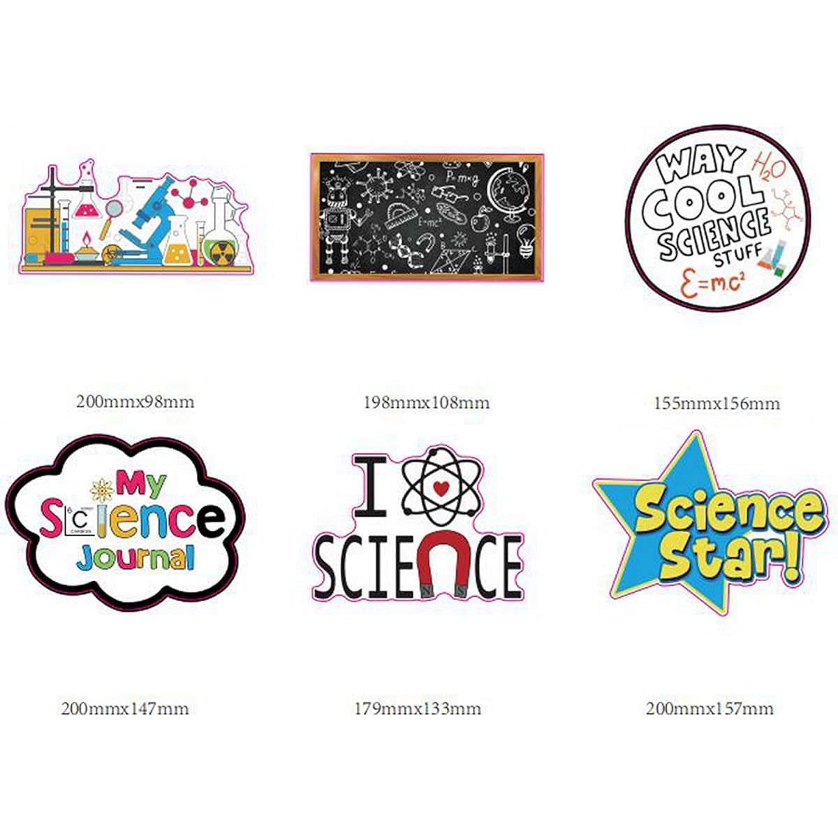 24pcs Science Themed Table Centerpiece Stick Decorations Science Star Table Toppers Mad Science Baby Shower Kids Astronomy Biology Chemistry Physics Birthday Party Supplies