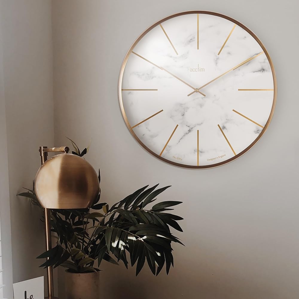 Acctim acctim CLOCKS LUXE wall clock AC29432 London Marble/Brass