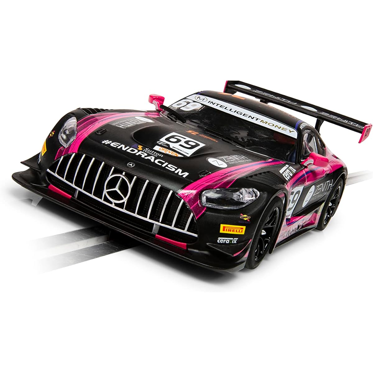 Scalextric Mercedes-AMG GT3 EVO Zenith #69 1:32 Slot Race Car C4242