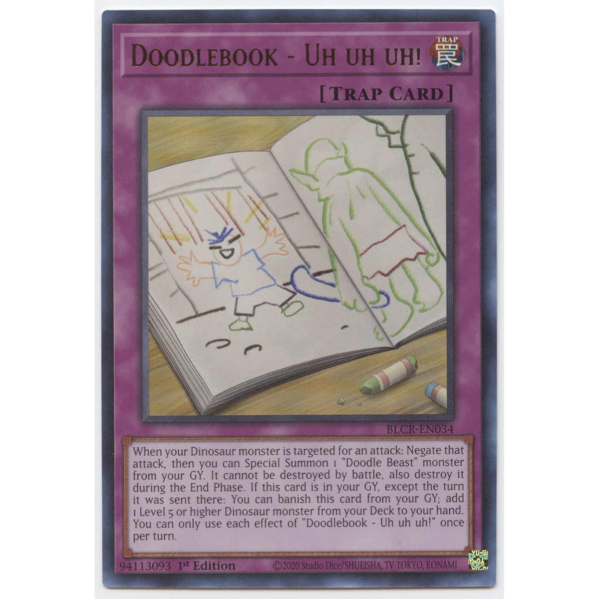 Doodlebook - Uh uh uh! - BLCR-EN034 - Ultra Rare - 1st Edition