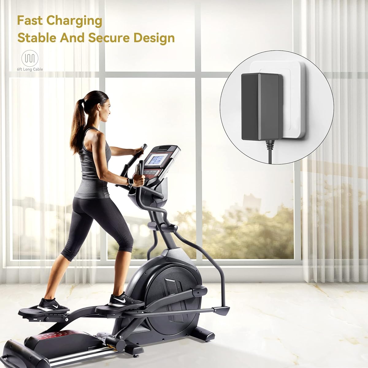 Omilik Ac Adapter Charger Sole E25 E35 E55 E75 E95 Elliptical Power 2006-2010 pn: 000137 E060717 SOLRP0106 SOLRP0106A SOLRP0106B 1.5AMPS Sole E75 E95 SOLRP000 55 SOLRP0055A 000138 Power Cord