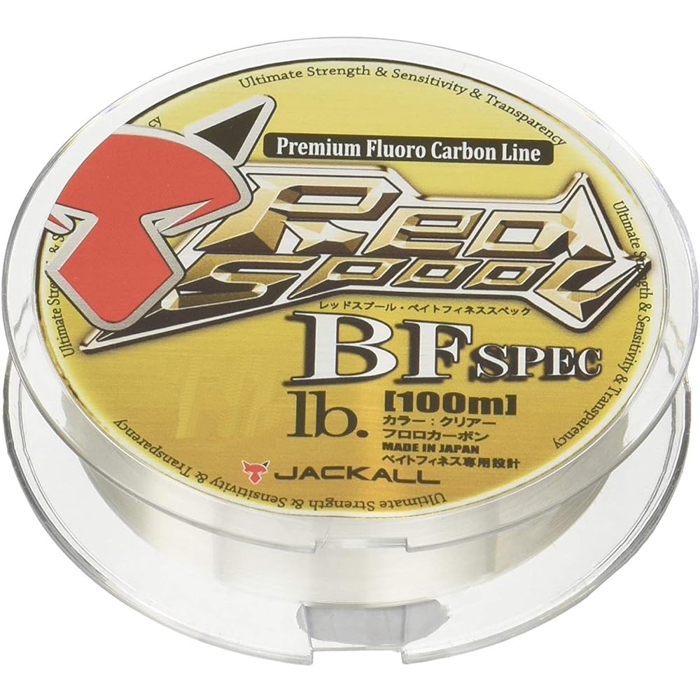 JACKALL Fluorocarbon Line Red Spool Bait Finesse Spec 100m