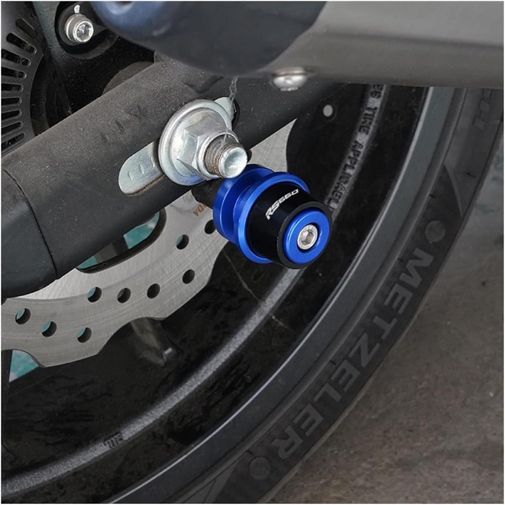 Motorcycle Swing Arm Bobbin Spool For Ap-ri-lia RS660 Tuono 660 2020 2021 Motorcycle Aluminum Swing Arm Spool Stand Screw Slider (Color: Silver)