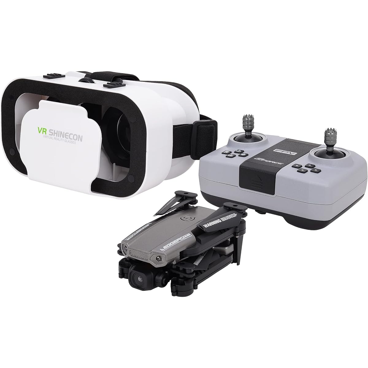 GeForce Legero GB075 FPV Foldable Drone, Genuine Japanese Product, Remote Control, Gray