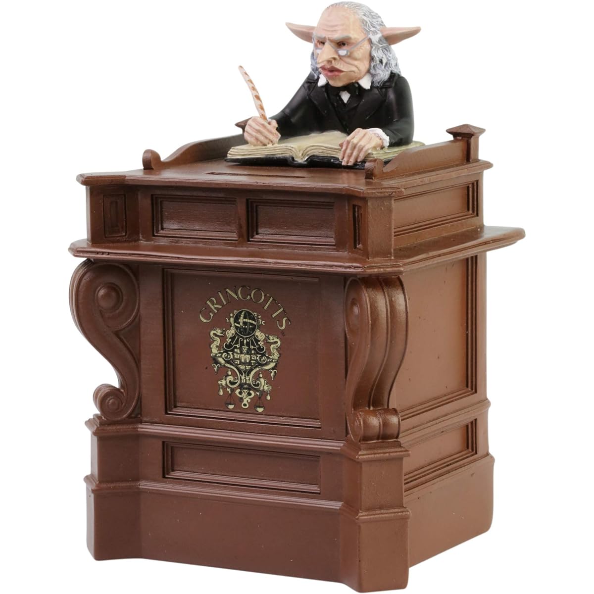 Enesco 6007108 Harry Potter Wizarding World Gringotts Goblin Coin Bank 7.2 Inch Multicolor