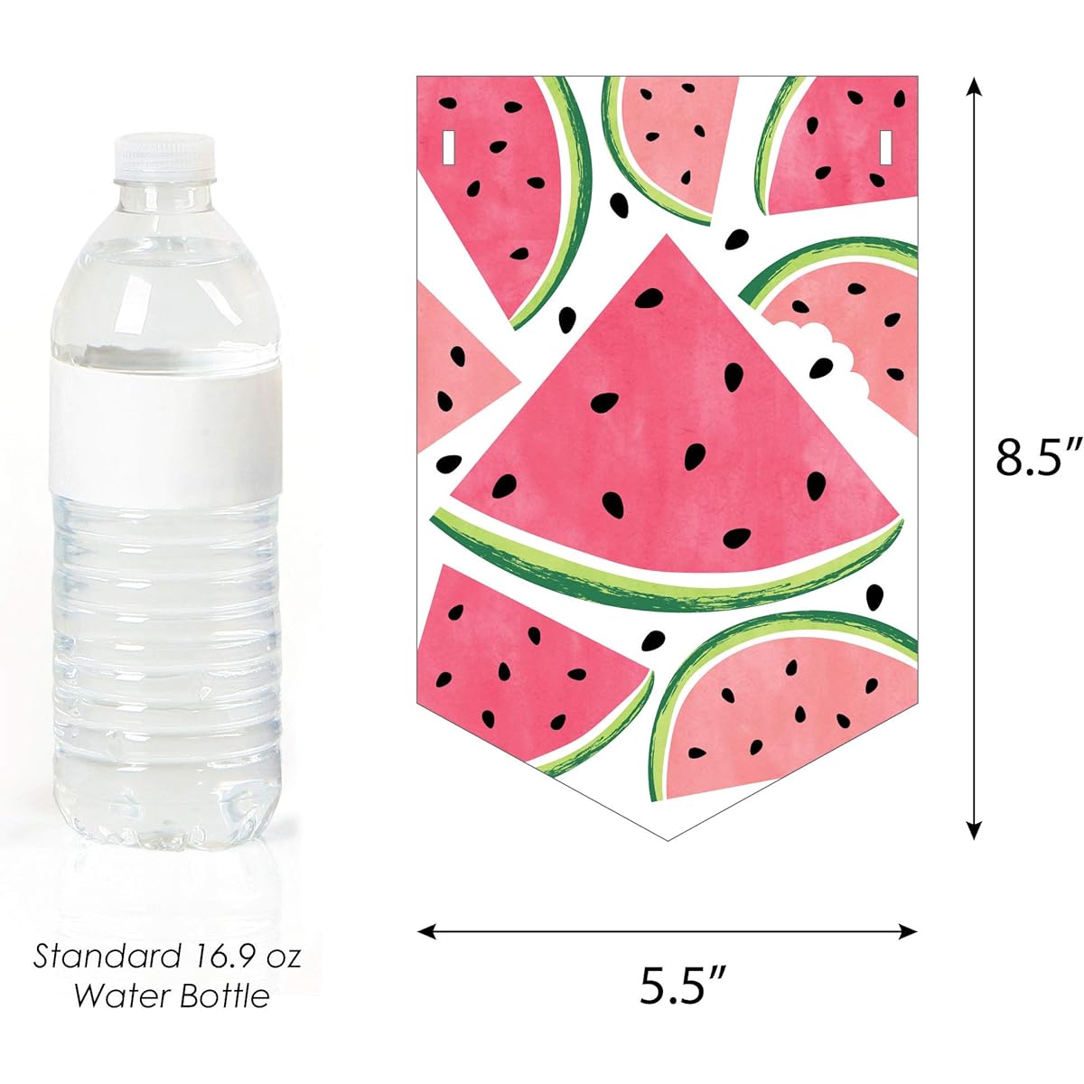 Big Dot of Happiness Sweet Watermelon - Fruit Party Bunting Banner - Party Decorations - One In A Melon So Sweet