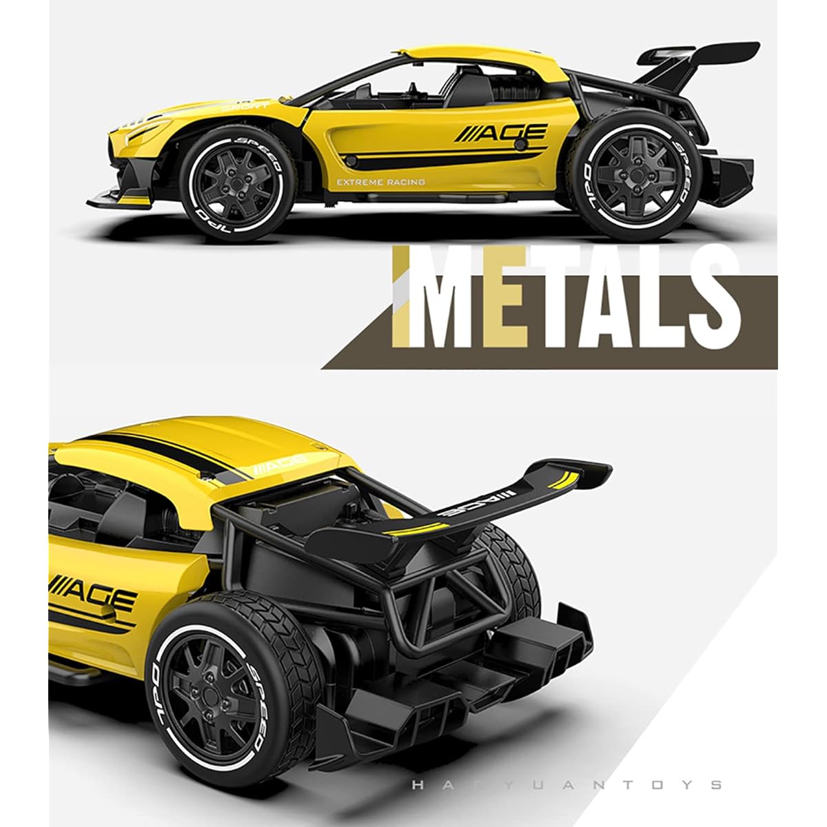 LEOSO SL214A RC Car Toys Hi Hobby RC Car Speed Remote Control Car Model Vehicle Toys for Boys Gifts Yellow