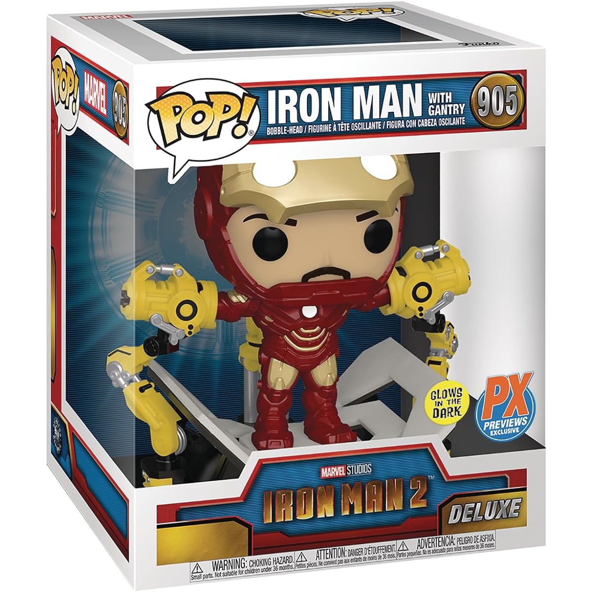 Pop! Iron Man 2 Iron Man MKIV Gantry Deluxe Glow in the Dark Vinyl Figure