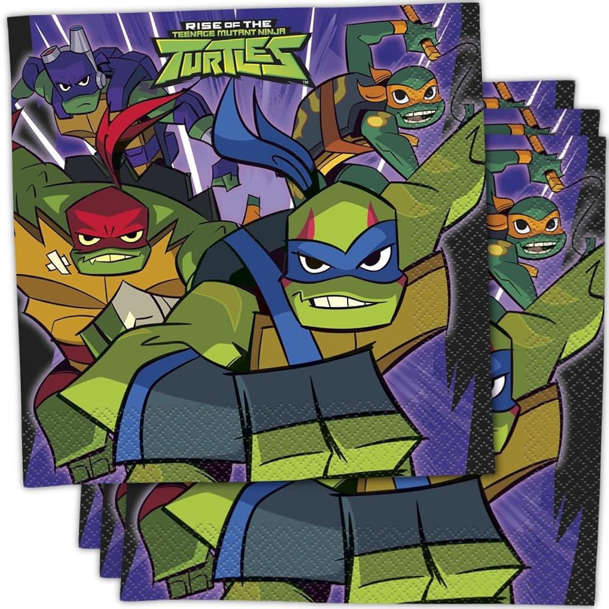 Unique Industries Teenage Mutant Ninja Turtles 6.5" x 6.5" Lunch Napkins (16)