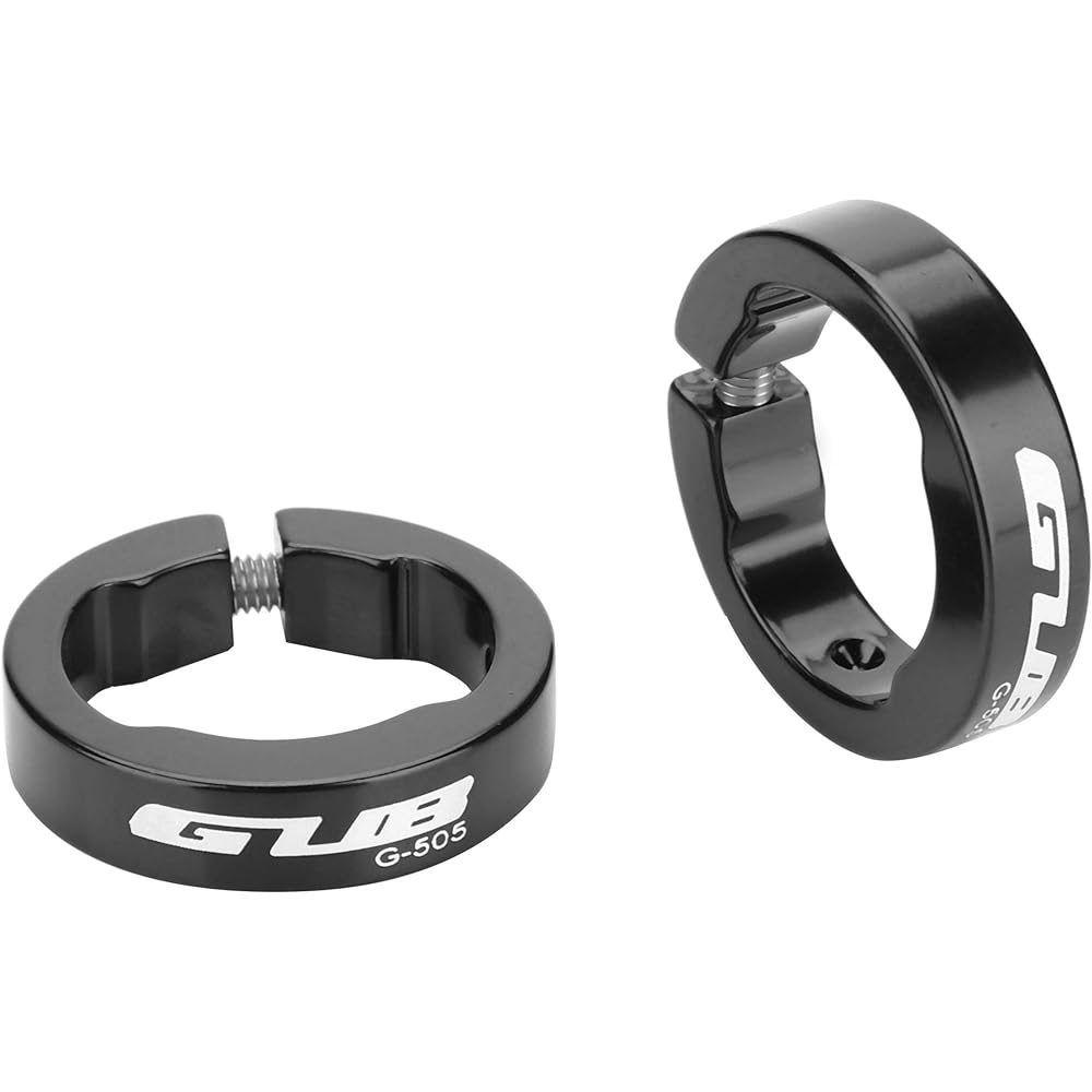 Qiilu 22mm Handlebar Grip Bicycle Grip Sponge Aluminum Alloy Earthquake Resistant Lightweight Flexible (Black)