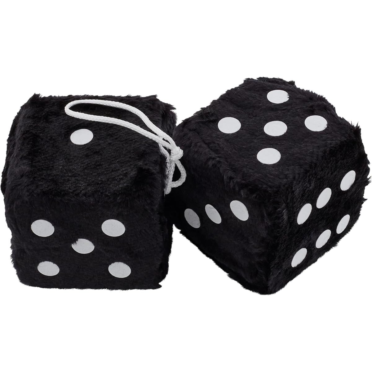 Speedway Motors Purple Fuzzy Dice 3" Square