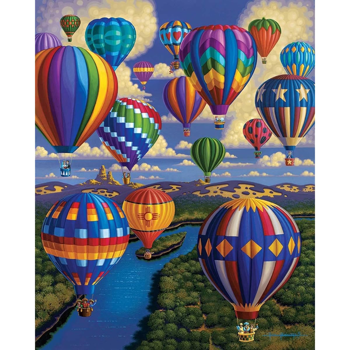 Dowdle Jigsaw Puzzle Balloon Festival 300 Pieces