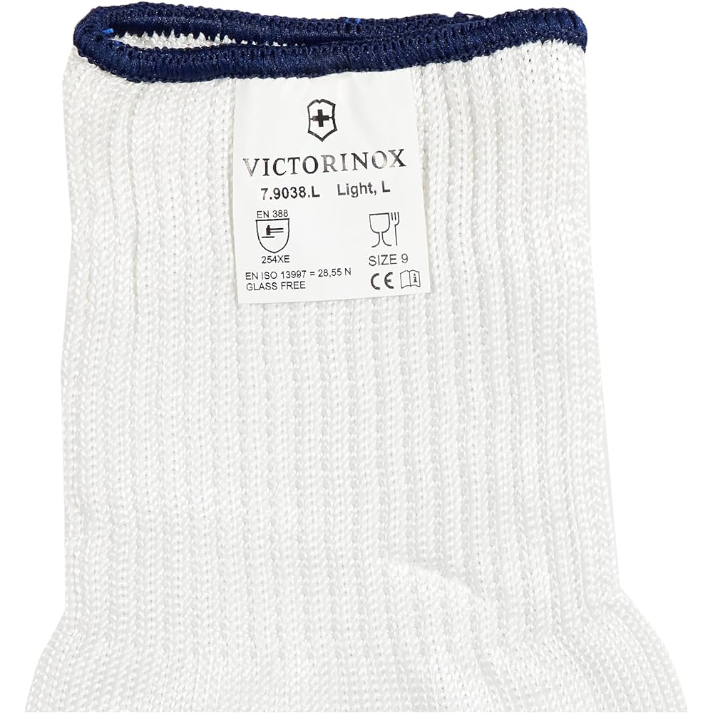 VICTORINOX Cut Resistant Gloves Level 5 Cut Resistant Gloves M Light European Standard Protective Gloves Hand Washable 7.9038.M