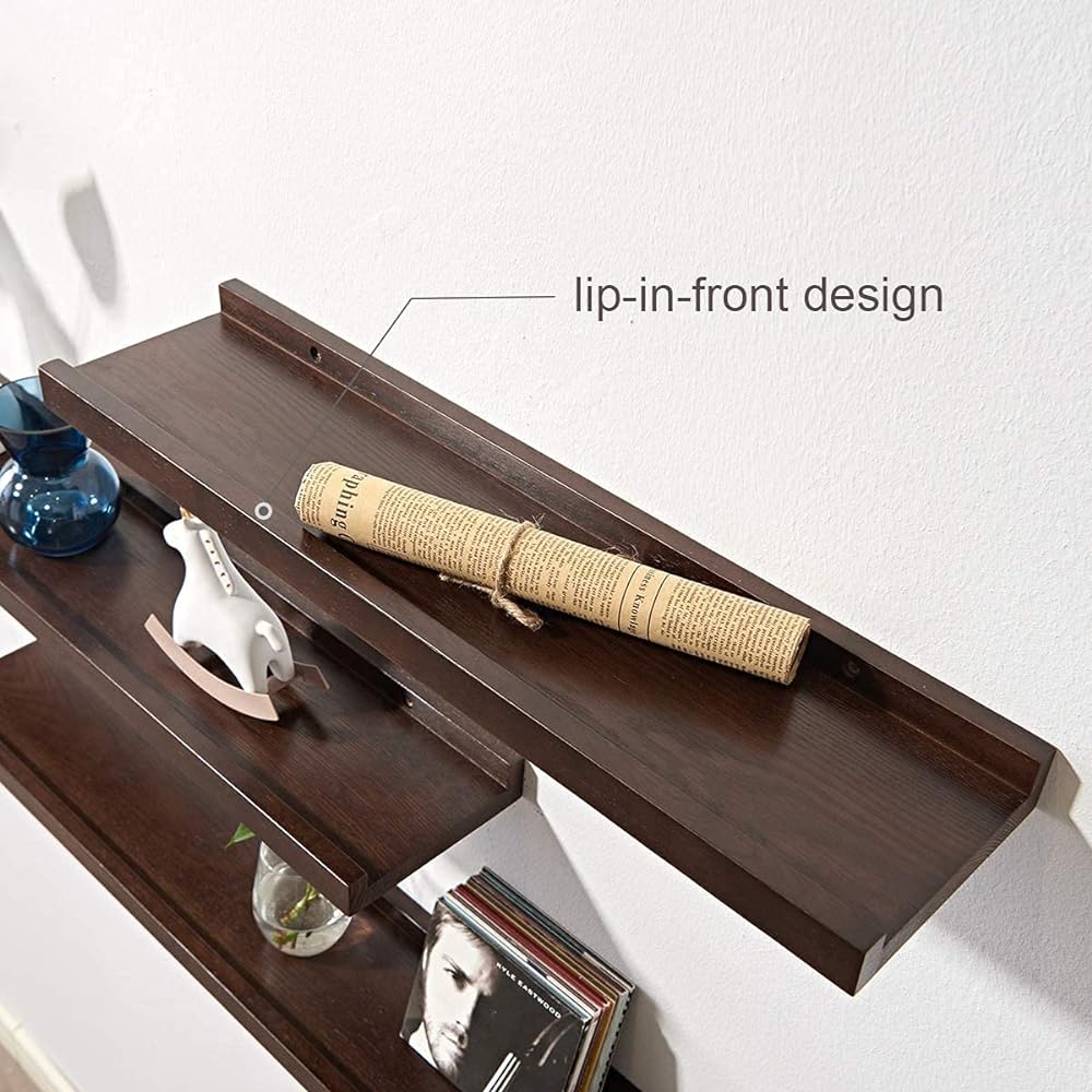 myoseya Wall Shelf, Wooden Wall Shelf, Wall Mounted Shelf, Wall Mounted Shelf, Decorative Shelf, Wall Storage, Wall Mounted Shelf, Stylish, Easy Assembly, Wall Mounted Shelf, Shelf Attached to the Wall, Natural, Retro, Interior, DIY, Storage Furniture, 0