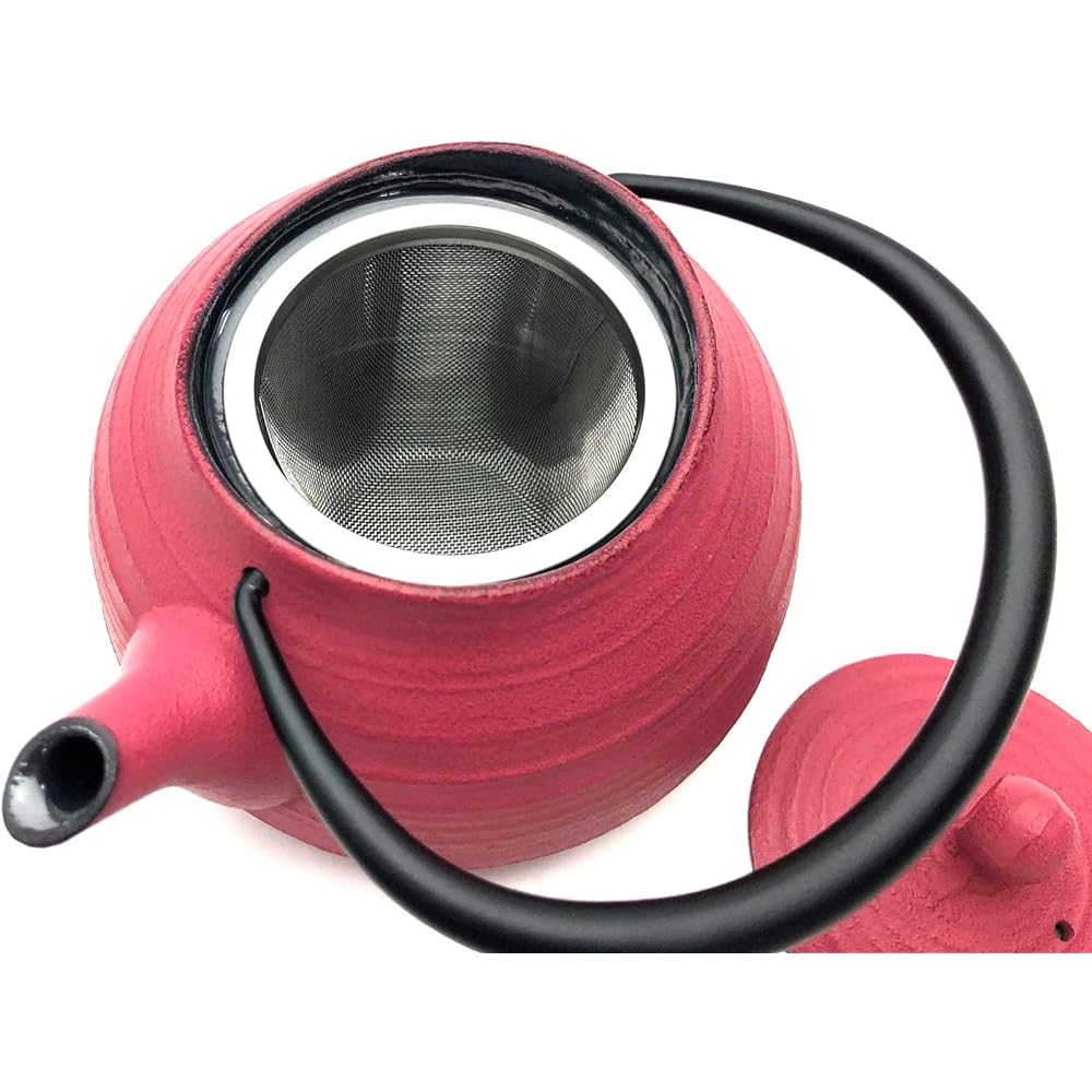 Nanbu Tetsu Teapot Hakeme 0.4L Rose Pink