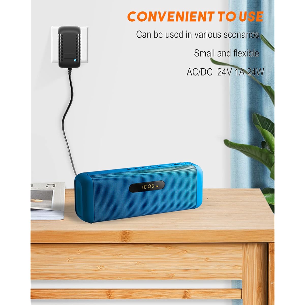 AC to DC Adapter 24V 1A 24W DC Power Adapter AC 100V~240V to DC 24 Volt 1 Amp Converter 1000mA 800mA 600mA 400mA 200mA 5.5x2.1mm/2.5mm Plug