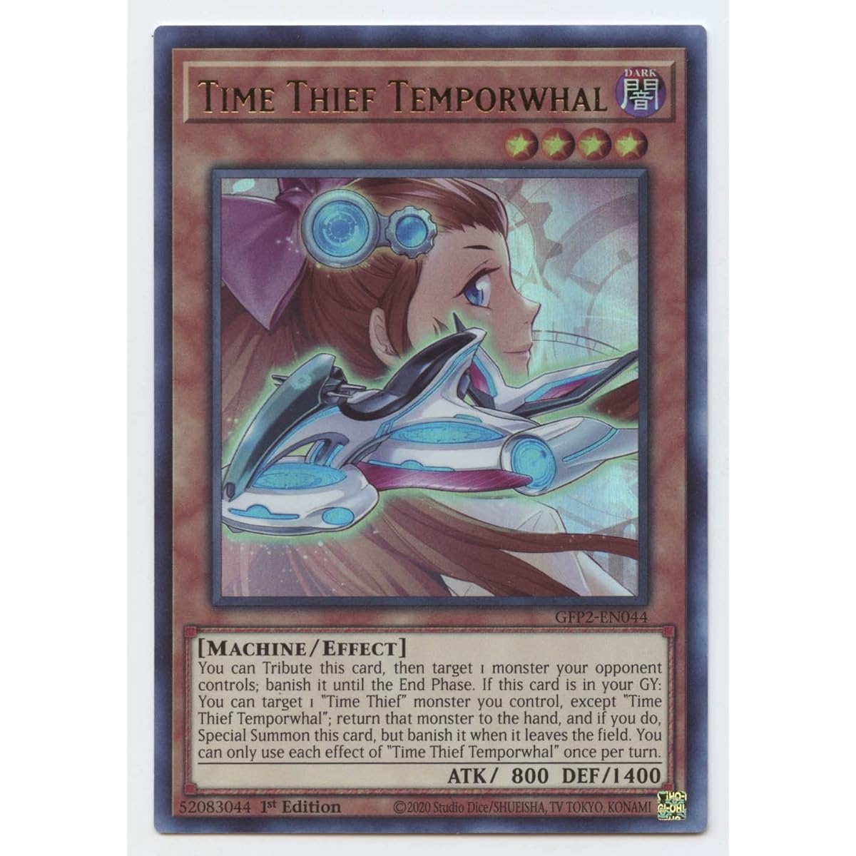 Time Thief Temporwhal - GFP2-EN044 - Ultra Rare - 1st Edition