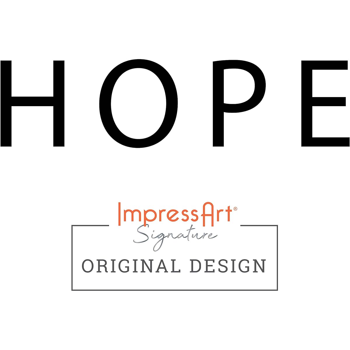 ImpressArt - Hope Signature Metal Design Stamp 6mm