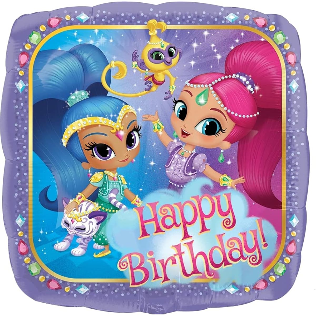 SHIMMER AND SHINE 2nd Second HAPPY Birthday Party Balloons Decorations Genie Nick