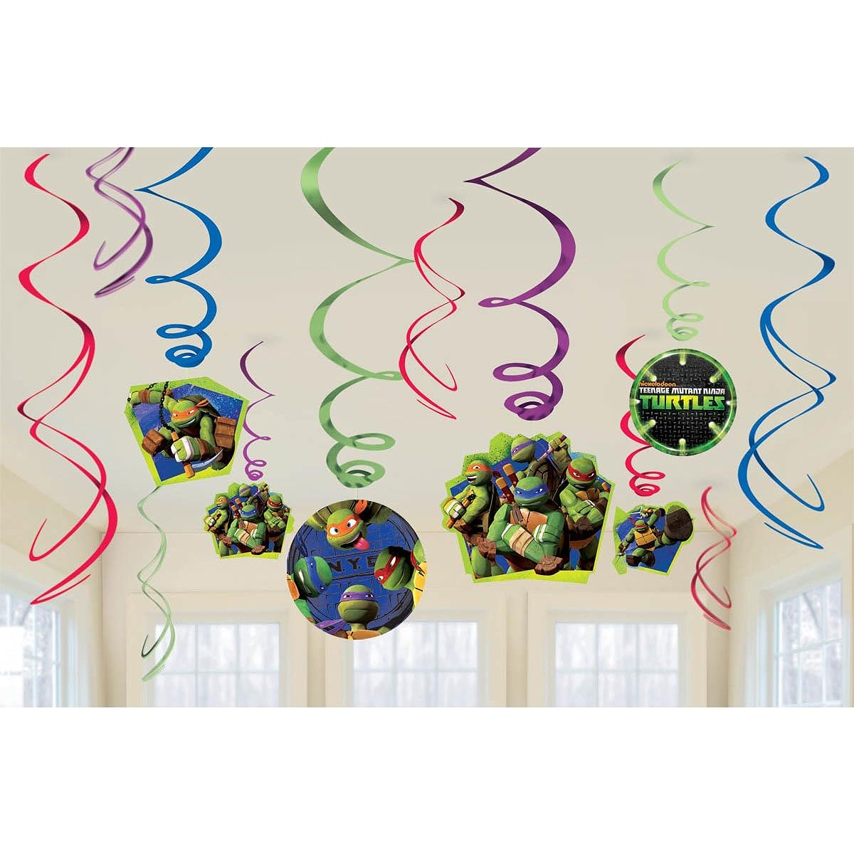 Ninja Turtles Hanging Swirls (12 pieces)