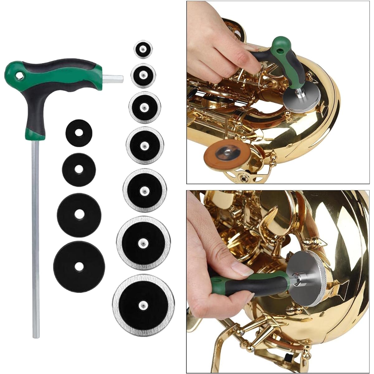 Colaxi 1 Set Stainless Steel Saxophone Repair Kit Woodwind Instrument Repair Accessories