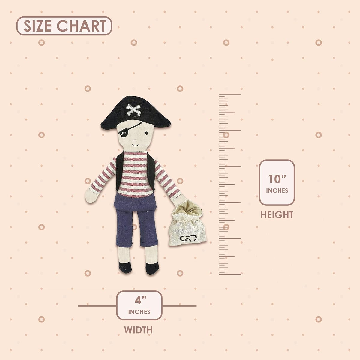 MON AMI Tooth Mate Fairy Doll with Tooth Bag 10 Inch Perfect First Loose Tooth Gift for Kids Stuffed Toy Great Gift for Little Boys Girls