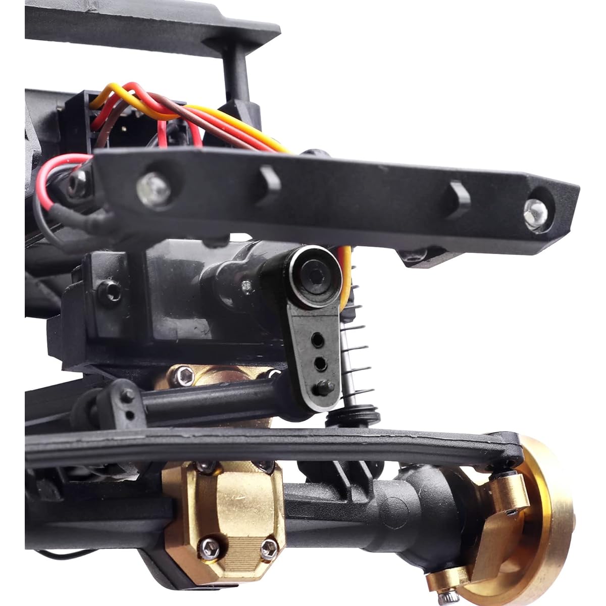 GoHobby Steering Servo Horn Aluminum Servo Arm for EMAX ES08MA II Servo (Black)