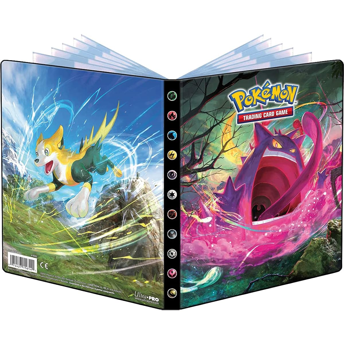 Ultra Pro 15654 4 Pockets Portfolio Pokemon Sword & Shield 8 Multi