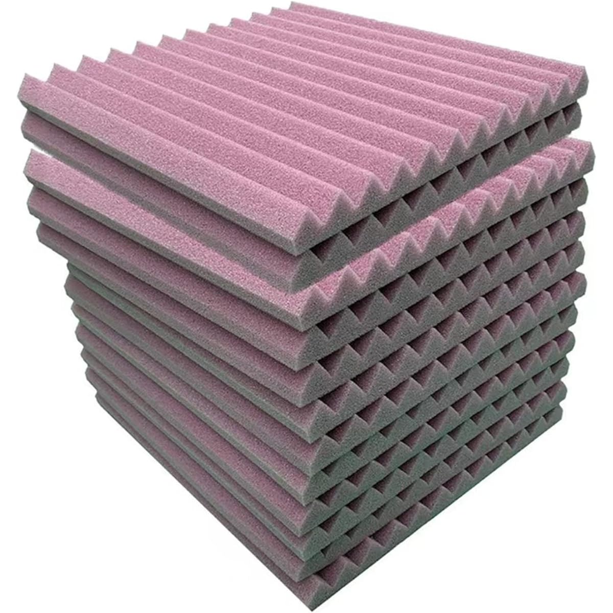 ane soundproofing, cinema acoustic foam wedge tile, ceiling wall sound absorbing cotton audio visual room acoustic panel 10PCS thickness: 5CM, absorbing acoustic engineering for bars, karaoke, home theater, recording studio, conference room, school, etc.