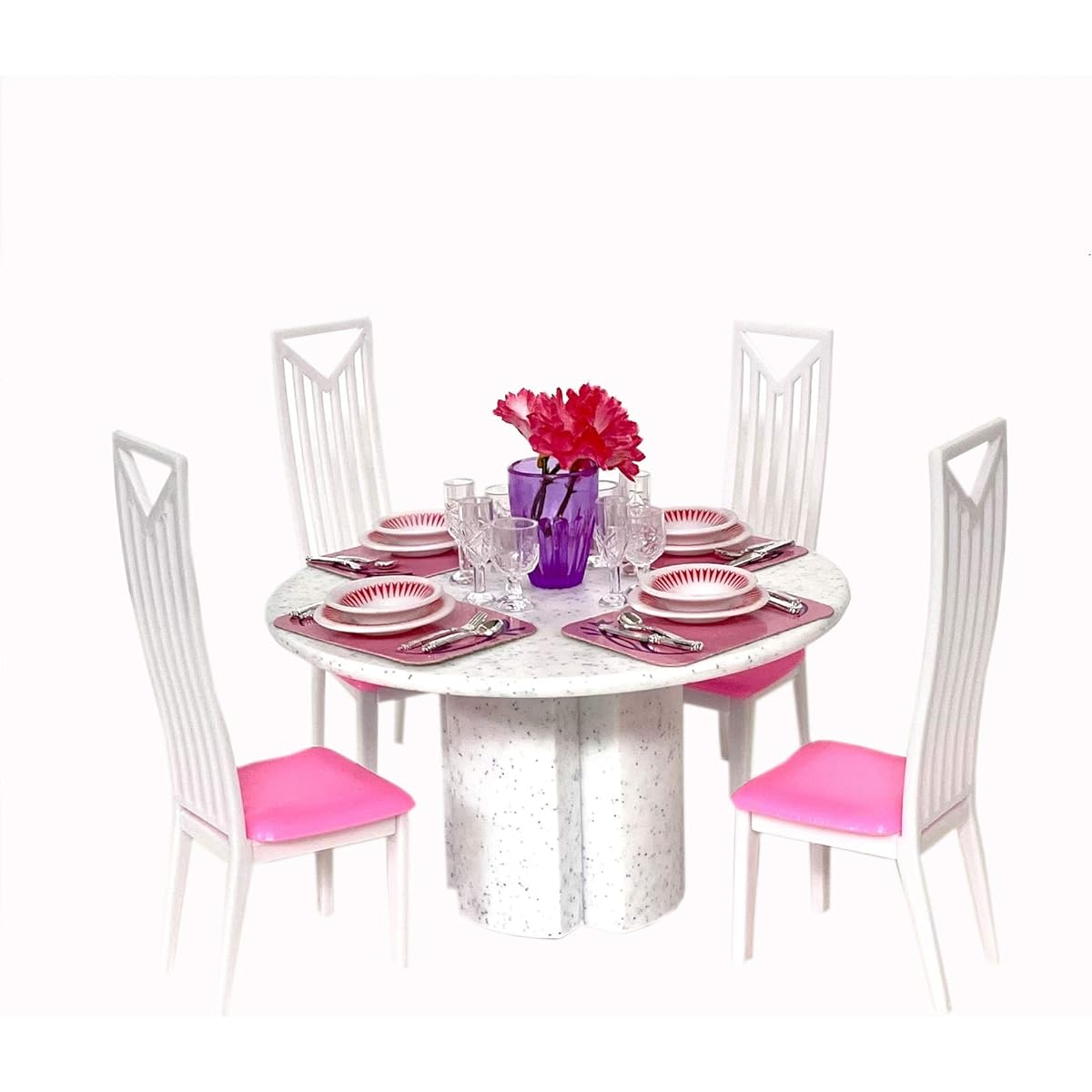 Irra Bay Dollhouse Furniture - White Dining Table Set