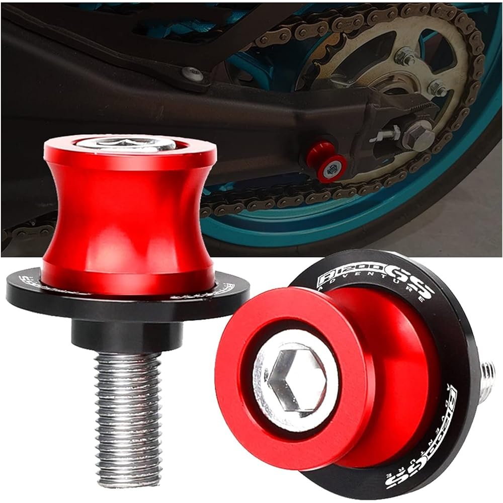 Stand Screw Slider Motorcycle CNC Rear Cycloid Shaft Spool Screw Slider Suitable for BMW R 1200 GS LC R1200GS R 1200GSADV Adventure LC2013 2014 2015-2018 17 (Color: 2)