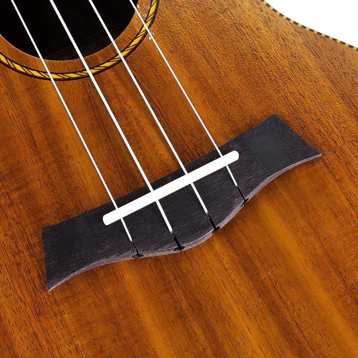 Classical Guitar 24 Inch Guitar Ukulele Wood and Tiger Skin Ukulele with Bag and String for Beginners Easy to Learn and Play (Color : As shown, Size : 24 inch)