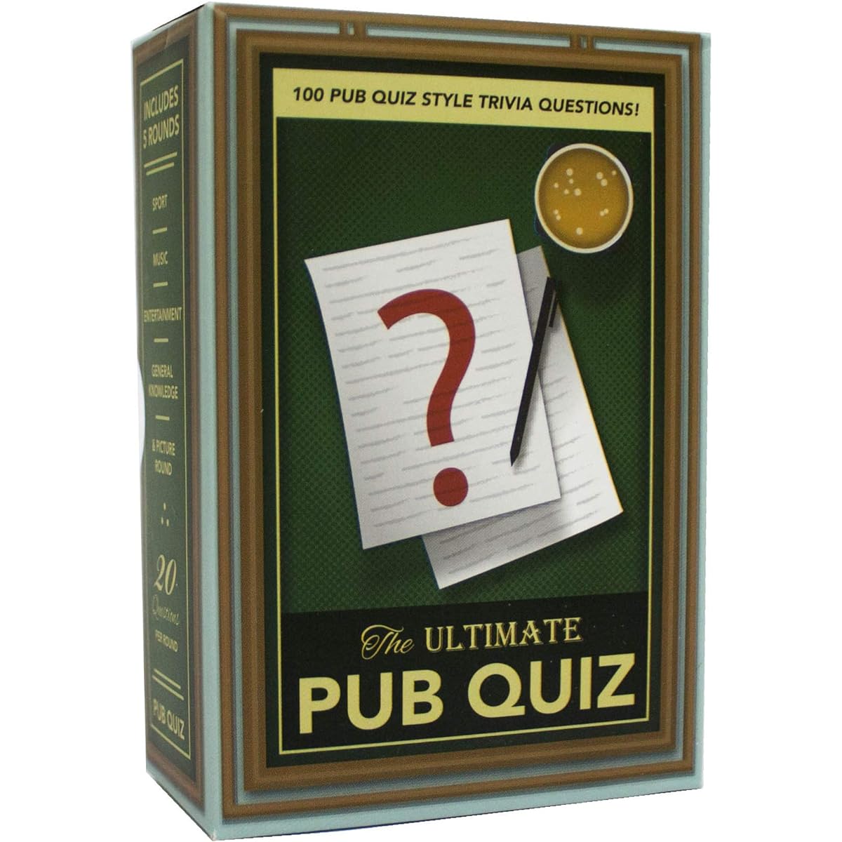 Ultimate Pub Quiz Trivia 100 Cards Game Puzzle Novelty Party Sports Music