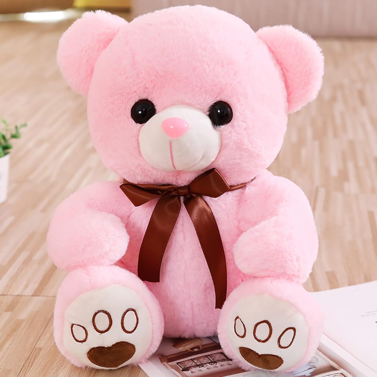 M. ASSOLATO stuffed animal toy 65cm cute bear fluffy multi-functional stuffed animal cute animal bear toy soft fluffy soothing white soft cute gift hug pillow Christmas gift side sleeping co-sleeping hug pillow