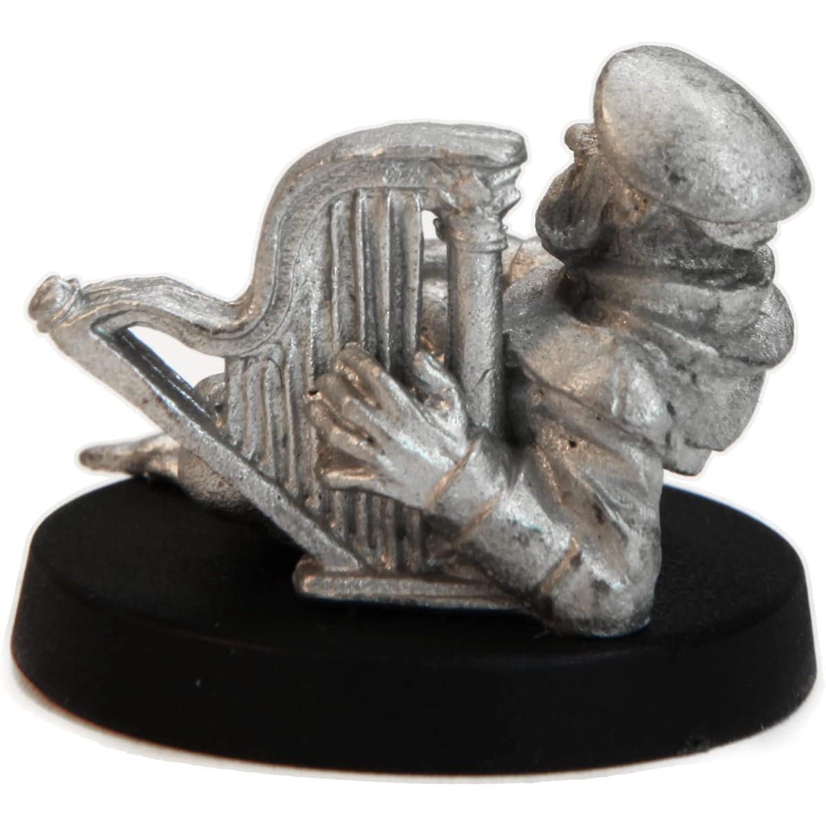 Stonehaven Male Dwarven Musician Miniature Figure (for 28mm Scale Tabletop Wargaming) - Made in the USA