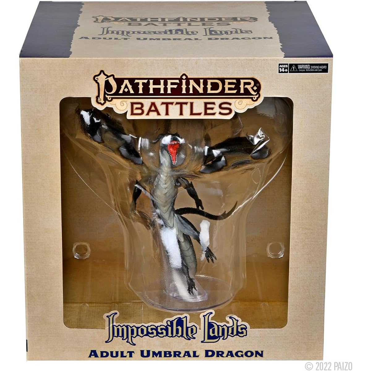 WizKids Pathfinder Battle: Impossible Lands Adult Umbral Dragon Box Figure Pre-painted RPG Miniature