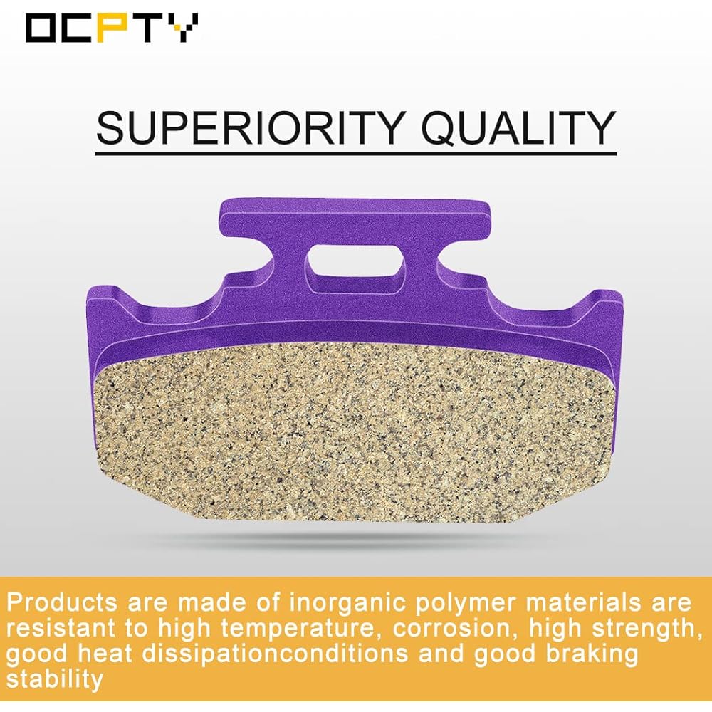 OCPTY Carbon Fiber Brake Pads 2008 2009 2011 12 2013 Yamaha Rhino 700 YXR700FSP 4x4 Sport Edition FI 2008 Yamaha Rhino 700 YXR700FSP2 4x4 Special Edition II FI