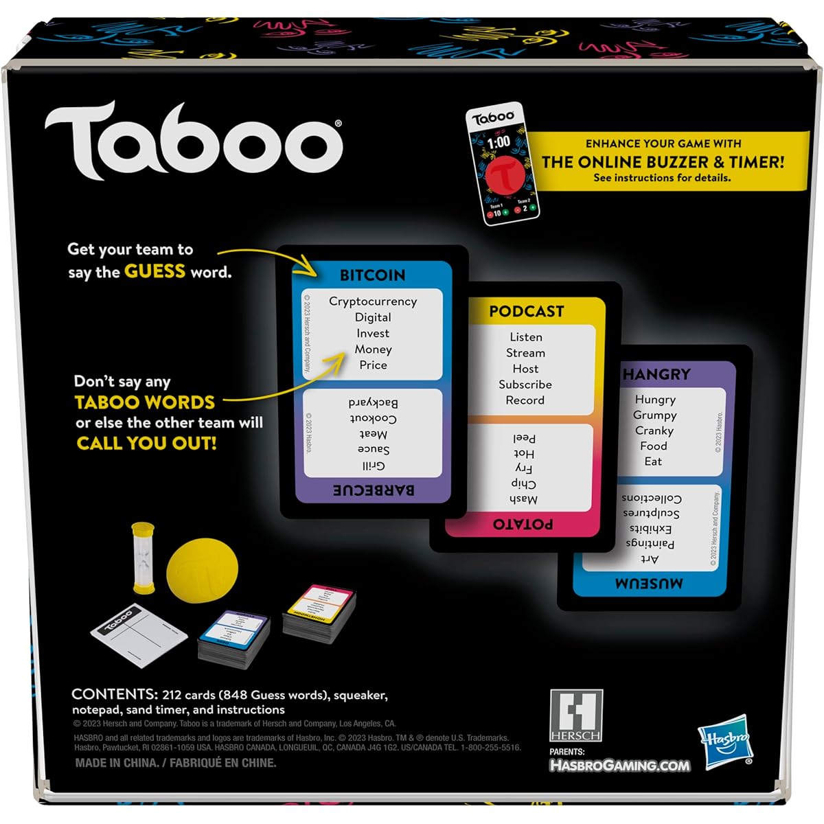 Taboo Classic Game - Party Word Guessing Game for Adults and Teens - Board Game for 4+ Players - Ages 13+