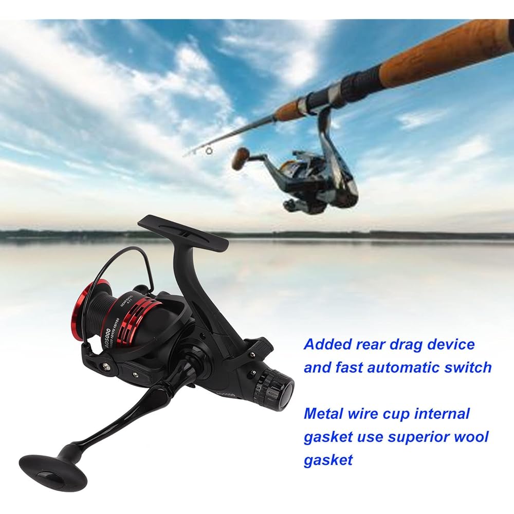 Fishing Reel, Spinning Reel Waterproof Metal Wire Cup Sturdy Corrosion Resistance 9+1BB for Carp Fishing