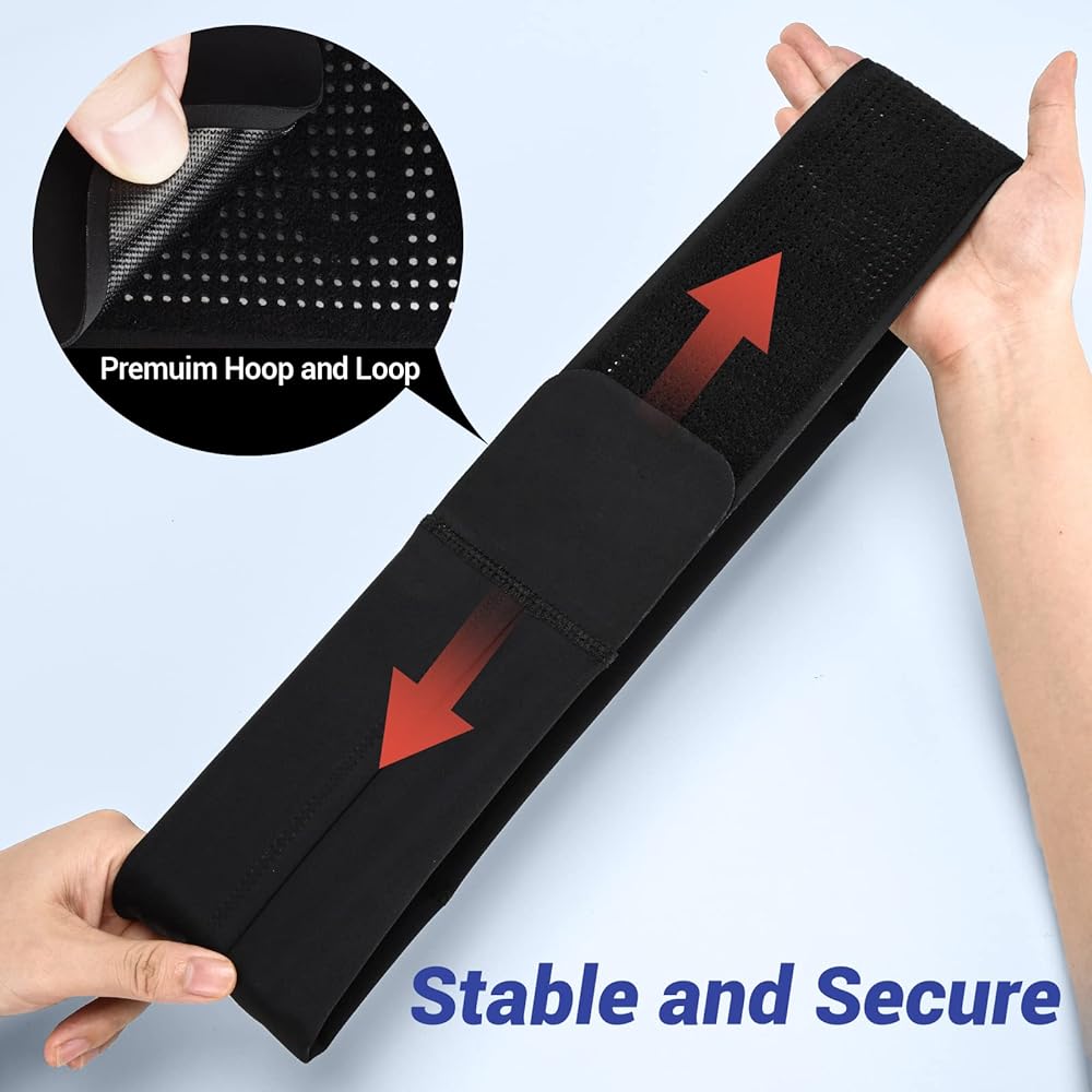 GINTRON Slim Running Belt, Breathable Running Fanny Pack Waterproof Belt Running Waist Bag with Mobile Phone and Water Bottle Shelf, Suitable for Jogging, Biking, Trekking